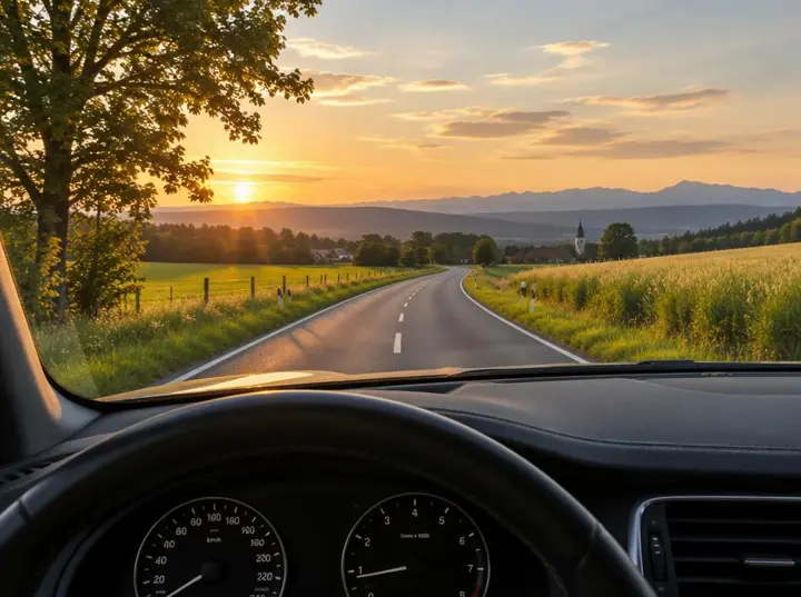 Autofahren mit Beifahrer (Symbolbild)